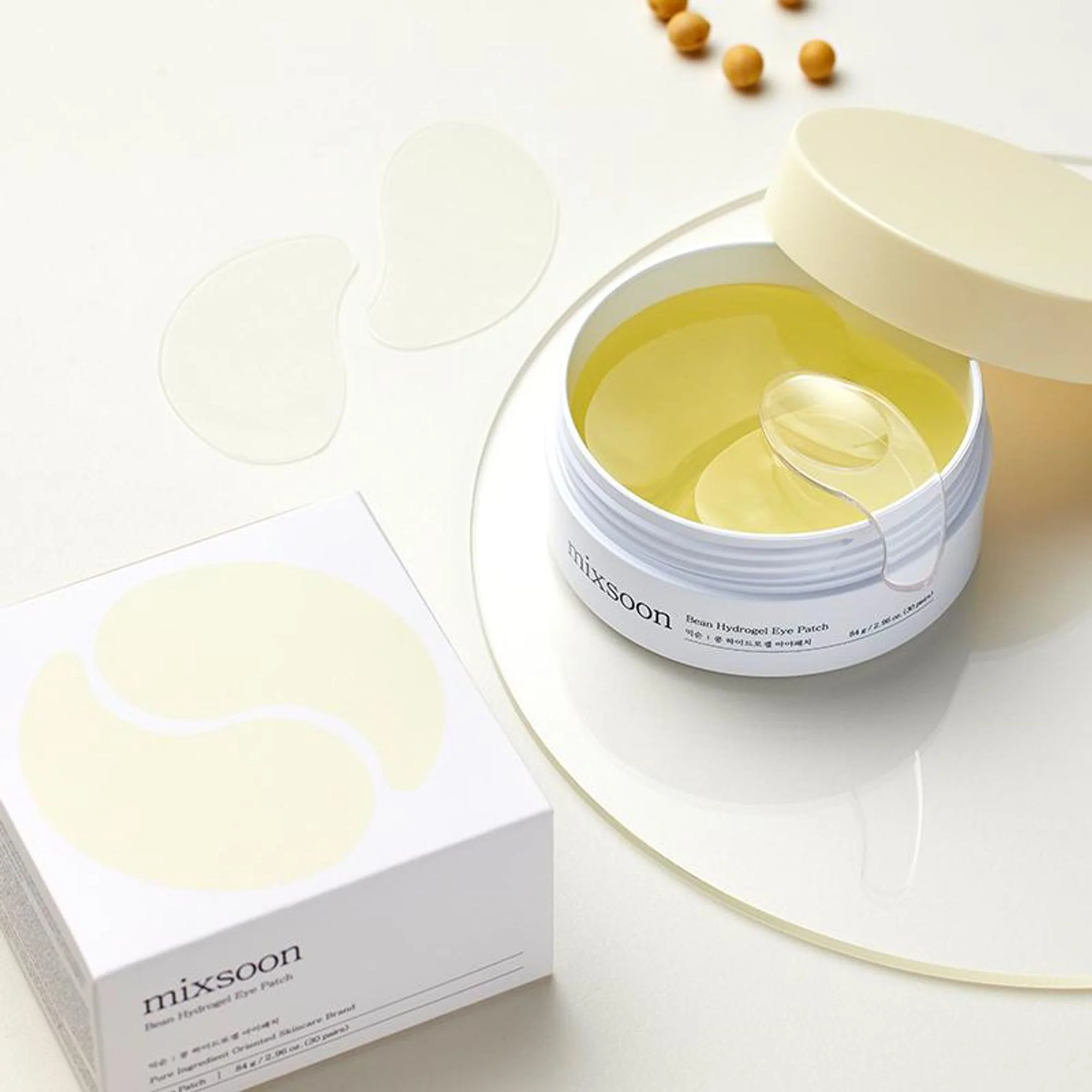 Mixsoon Bean Hydrogel Eye Patch, Hydrates, Brightens & Refreshes Under-Eye Skin - Image 2