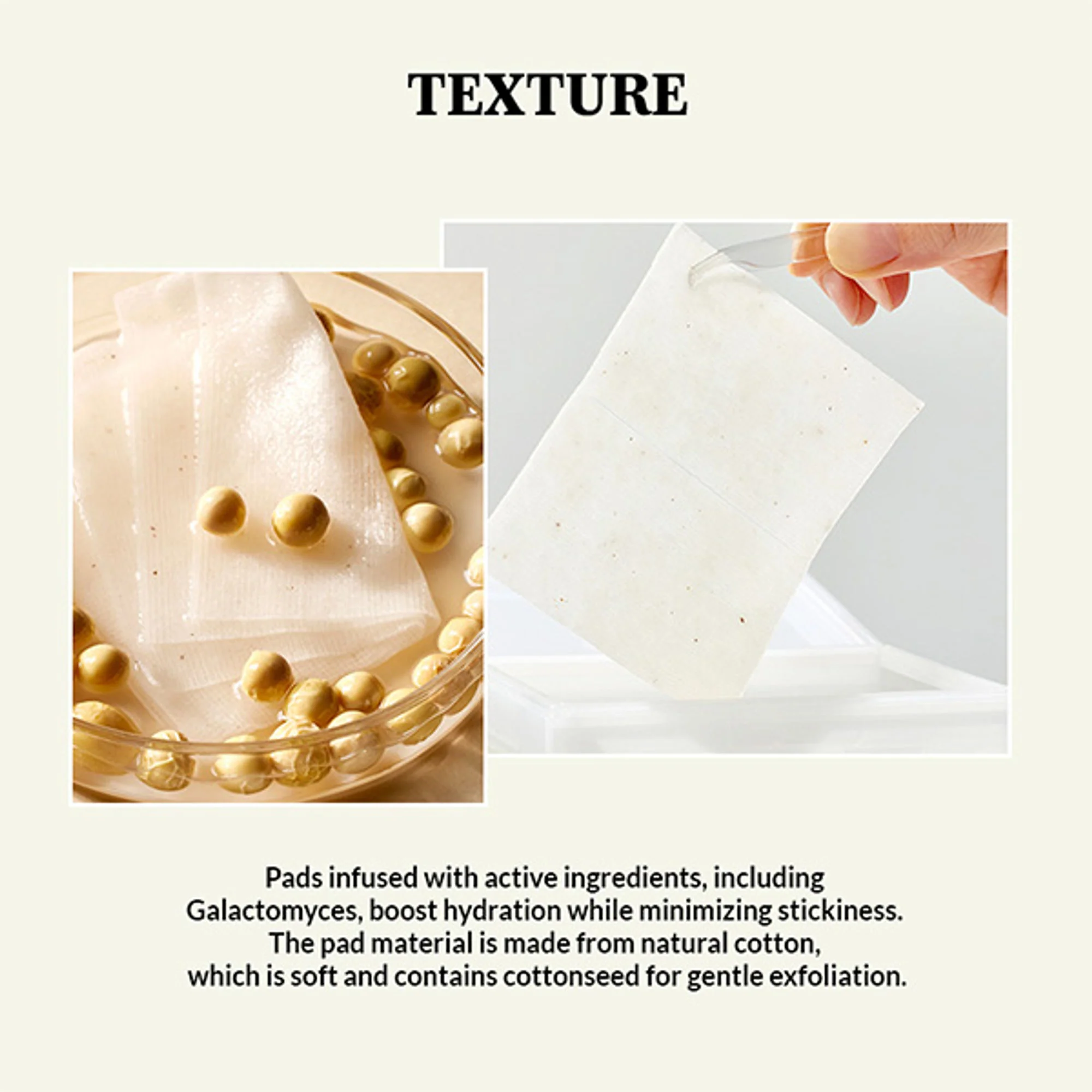 Mixsoon Bean Toner Pad, Hydrates, Brightens & Refreshes Skin with Fermented Beans - Image 4