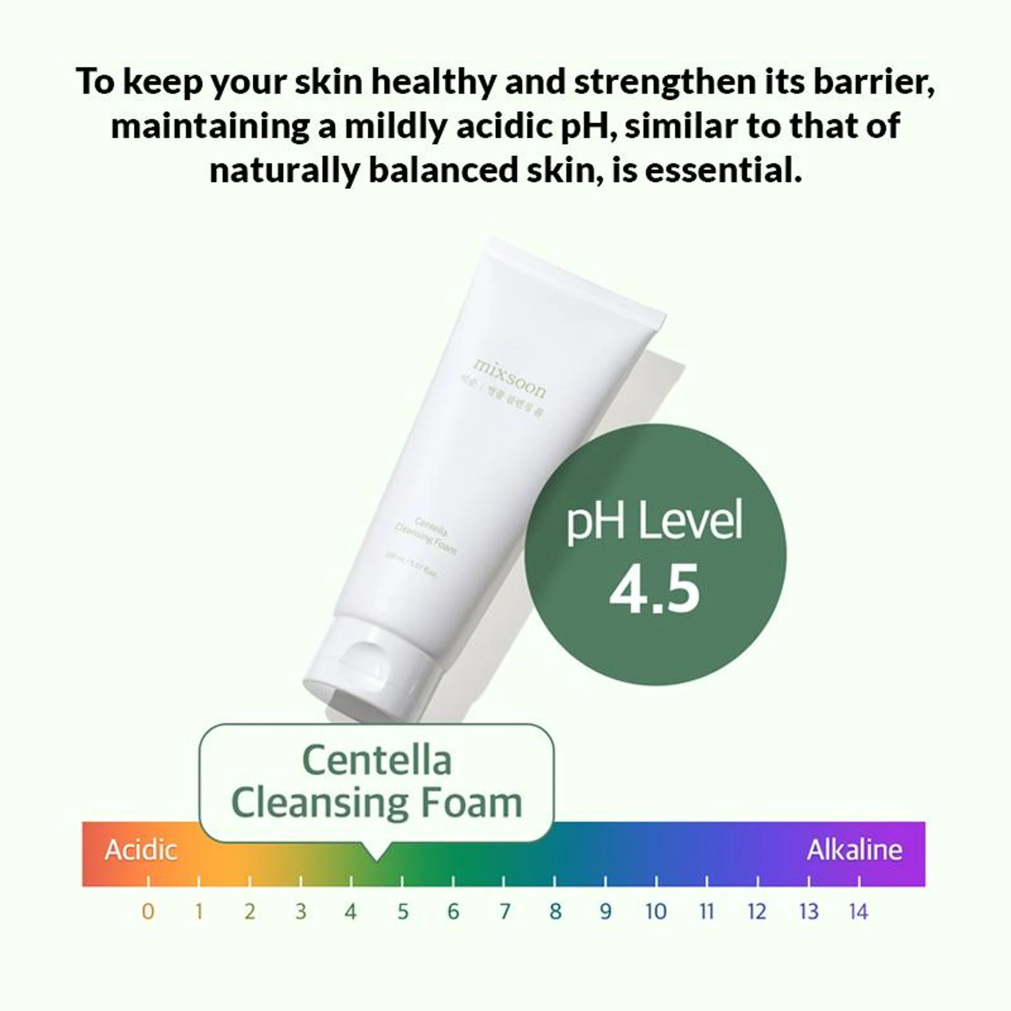Mixsoon Centella Cleansing Foam, Gentle Face Wash for Redness & Acne-Prone Sensitive Skin - Image 5