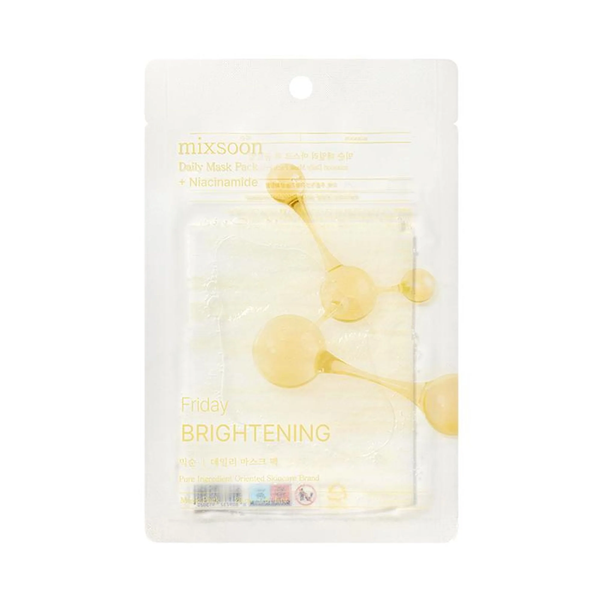Mixsoon Daily Mask Pack Friday, Brightens, Soothes & Revitalizes Dull Skin Sheet Mask - Image 4