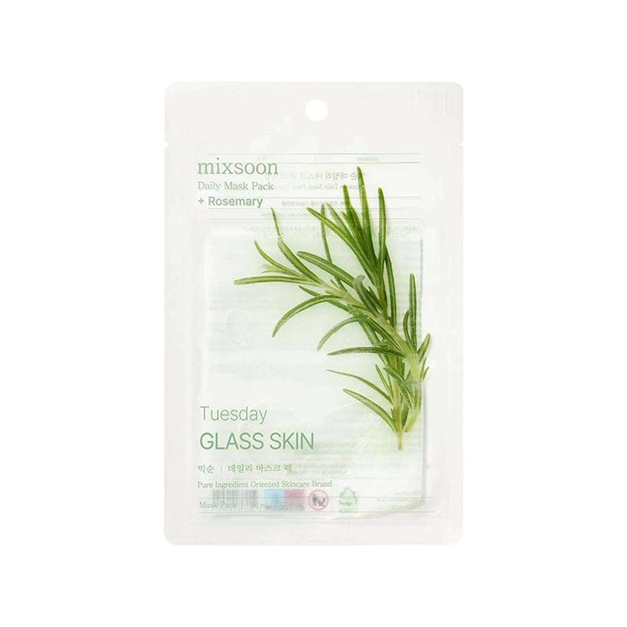 Mixsoon Daily Mask Pack Tuesday, Revitalizes, Brightens & Energizes Tired Skin Sheet Mask - Image 5