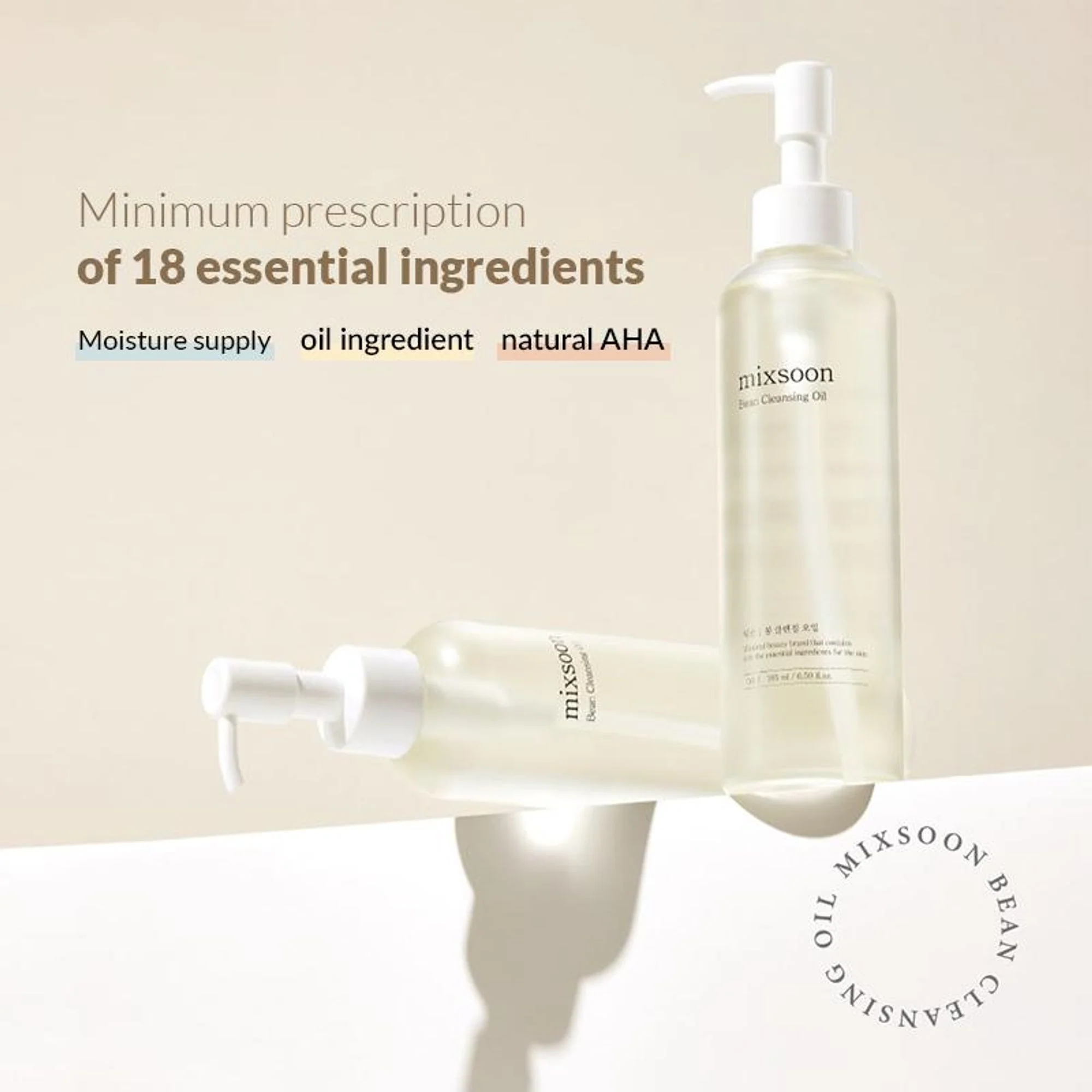 Mixsoon Korean Bean Cleansing Oil, Removes Makeup, Nourishes & Hydrates Skin - Image 5