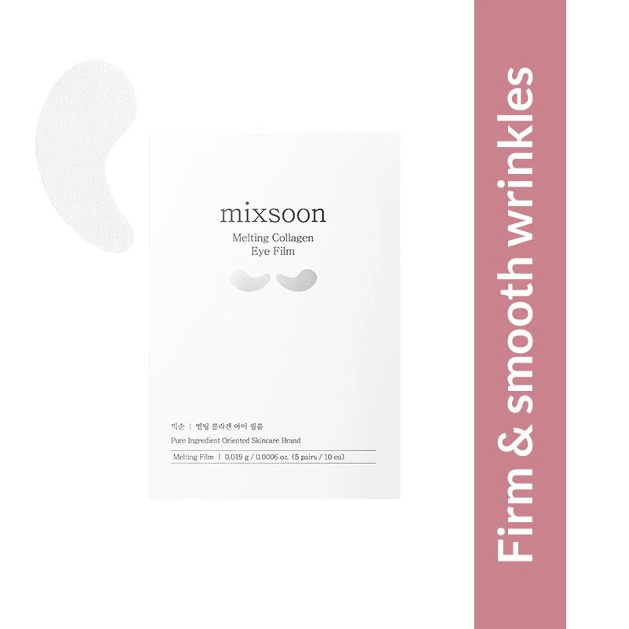 Mixsoon Melting Collagen Eye Film, Hydrates, Firms & Reduces Fine Lines
