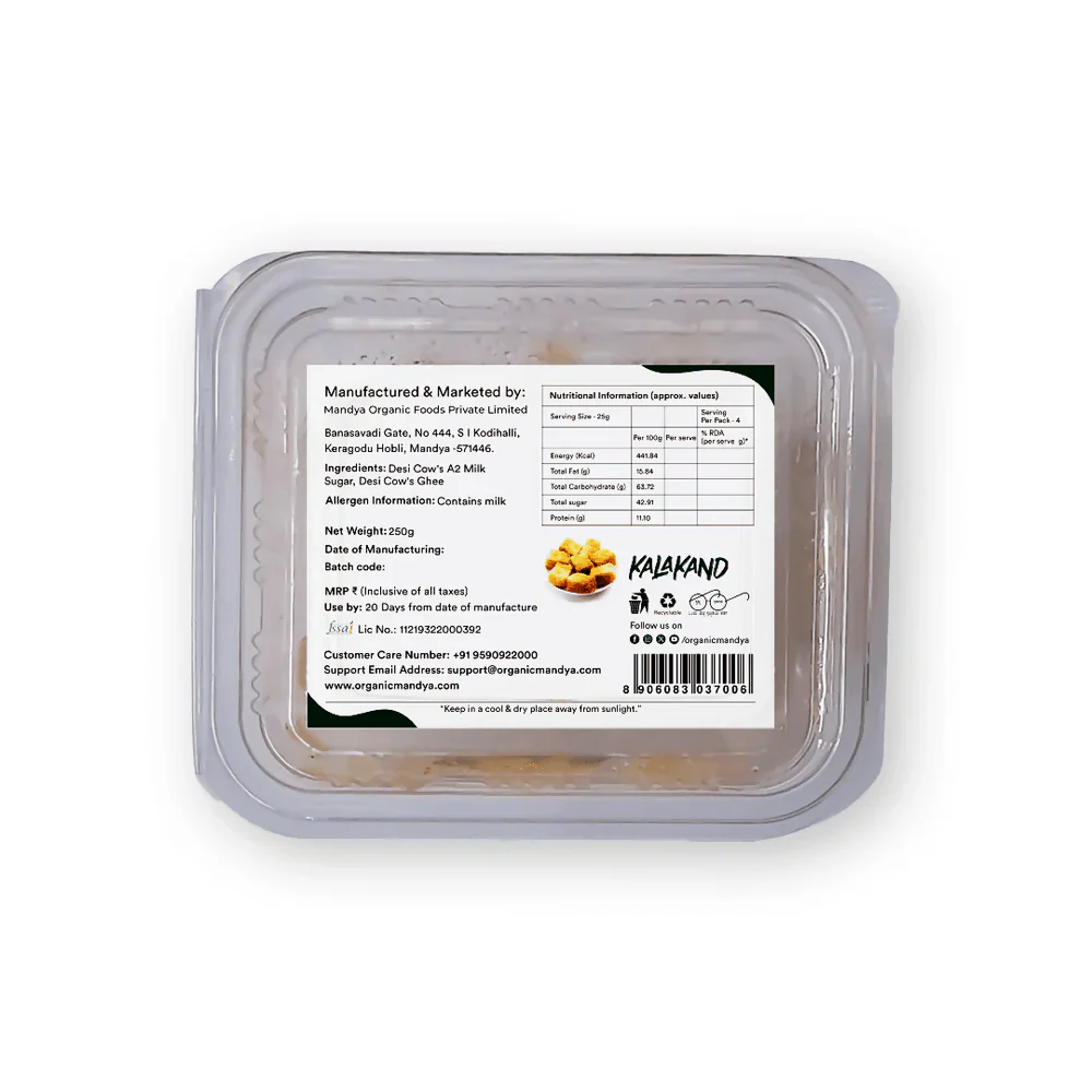 Organic Mandya A2 Kalakand - Image 2