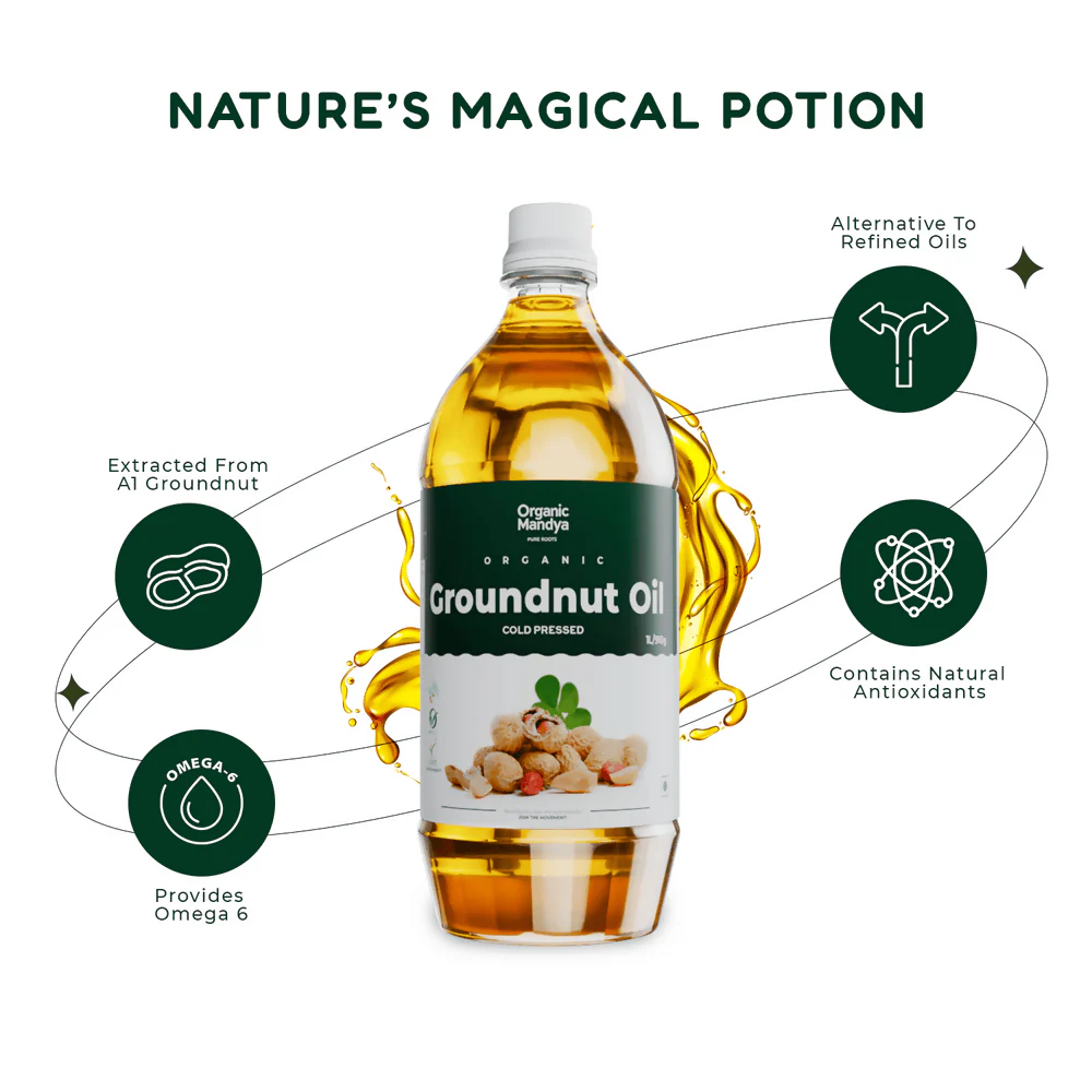 Organic Mandya Cold Pressed - Groundnut Oil - Image 4