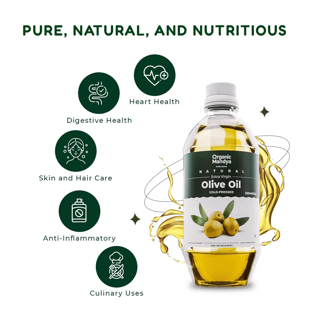 Organic Mandya Cold Pressed - Olive Oil - Image 4