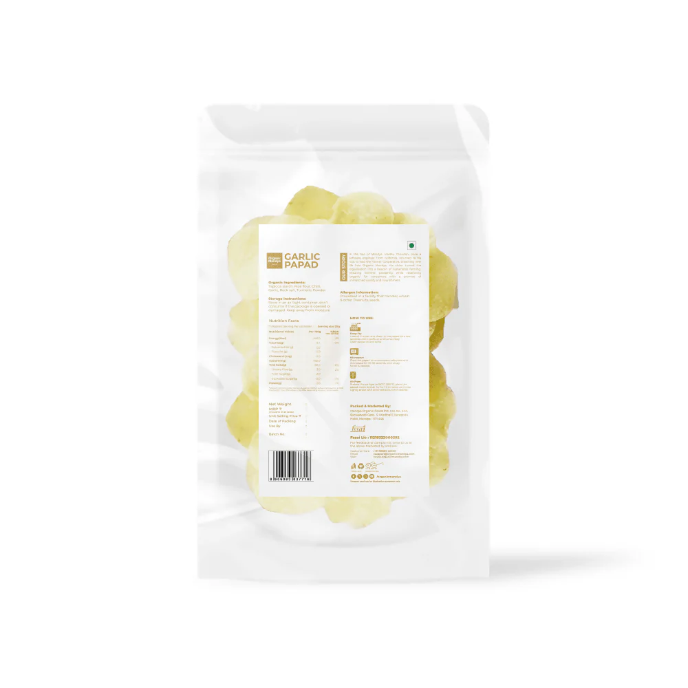 Organic Mandya Garlic Papad - Image 2