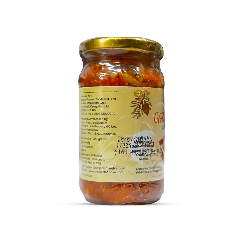 Organic Mandya Garlic Pickle - Image 3