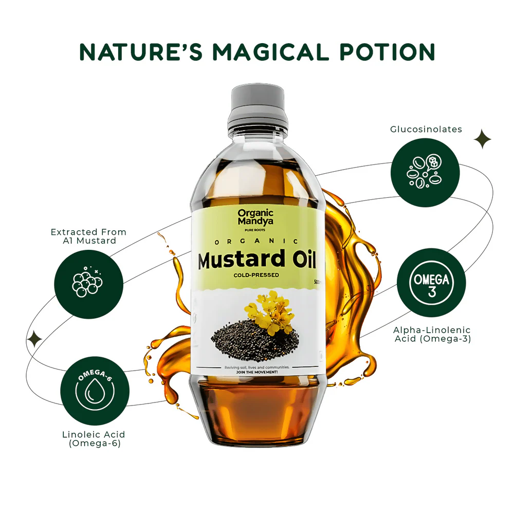 Organic Mandya Mustard Oil - Image 4
