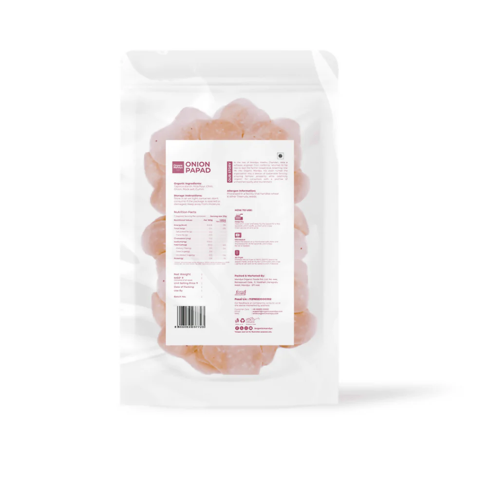 Organic Mandya Onion Papad - Image 2