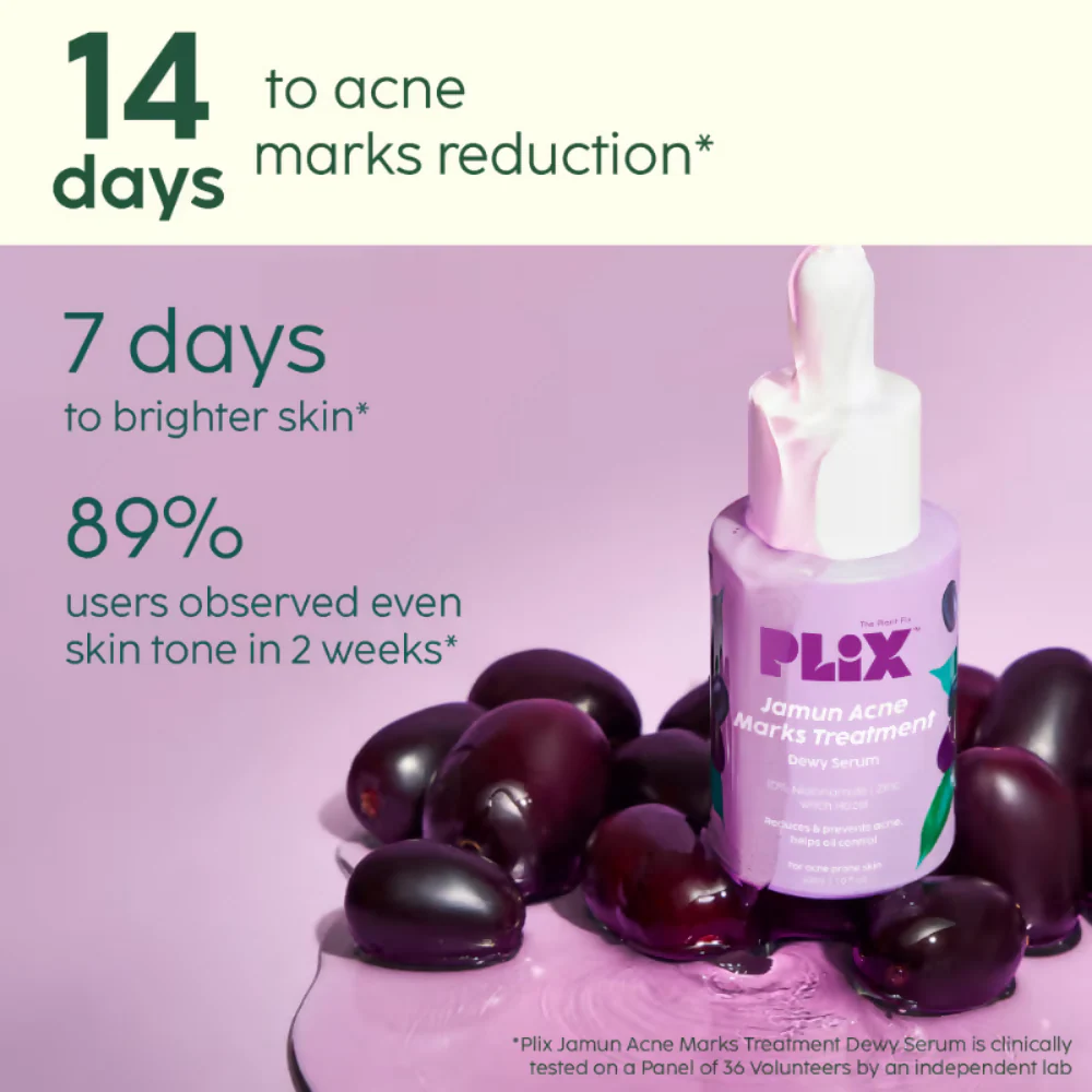 PLIX The Plant Fix 0.1% Salicylic Acid Mattifying Sunscreen SPF50+ PA+++ & Niacinamde Serum - Image 10