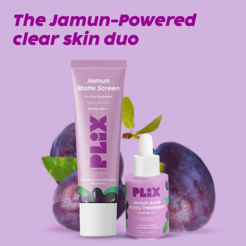 PLIX The Plant Fix 0.1% Salicylic Acid Mattifying Sunscreen SPF50+ PA+++ & Niacinamde Serum - Image 8