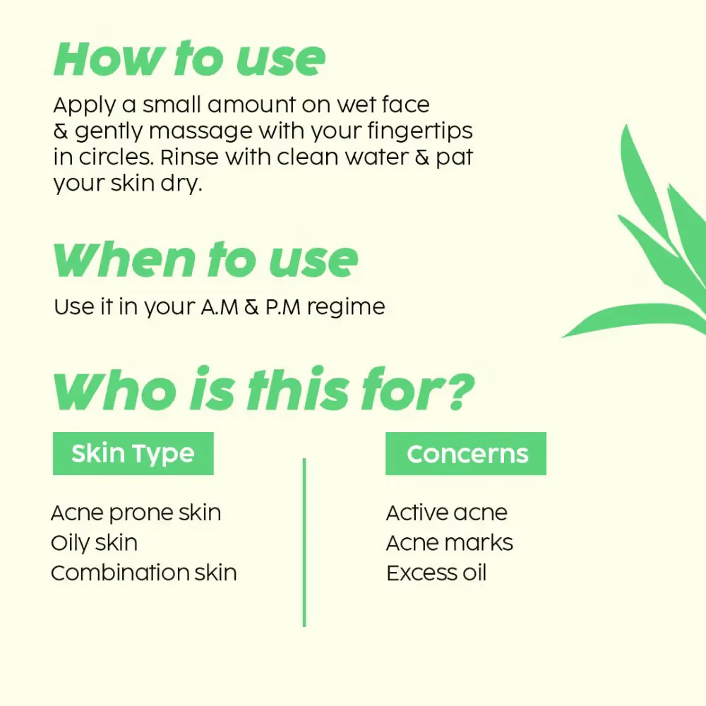 PLIX The Plant Fix 0.5% Salicylic Acid Jamun Face Wash Cleanser - Image 4