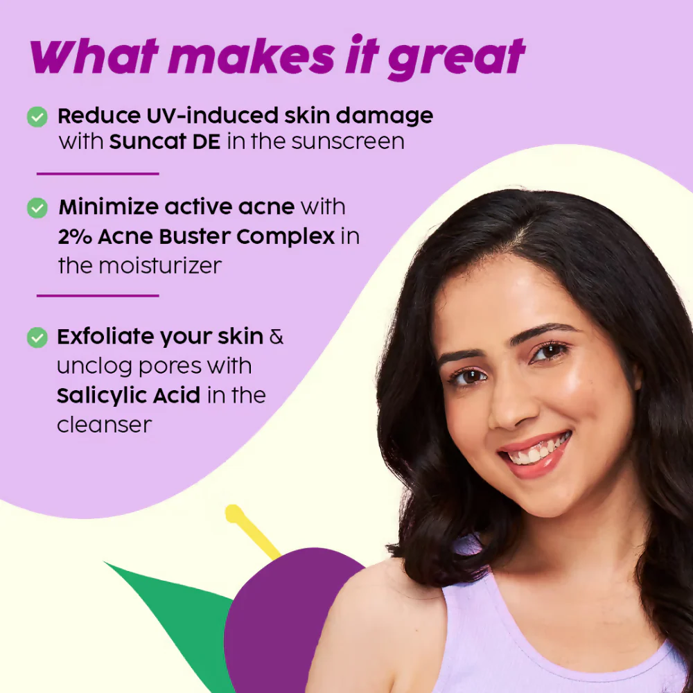 PLIX The Plant Fix 2% Acne Buster Moisturizer & Salicylic Acid Sunscreen SPF50+ PA+++, Reduce Acne, Pimple Marks - Image 6