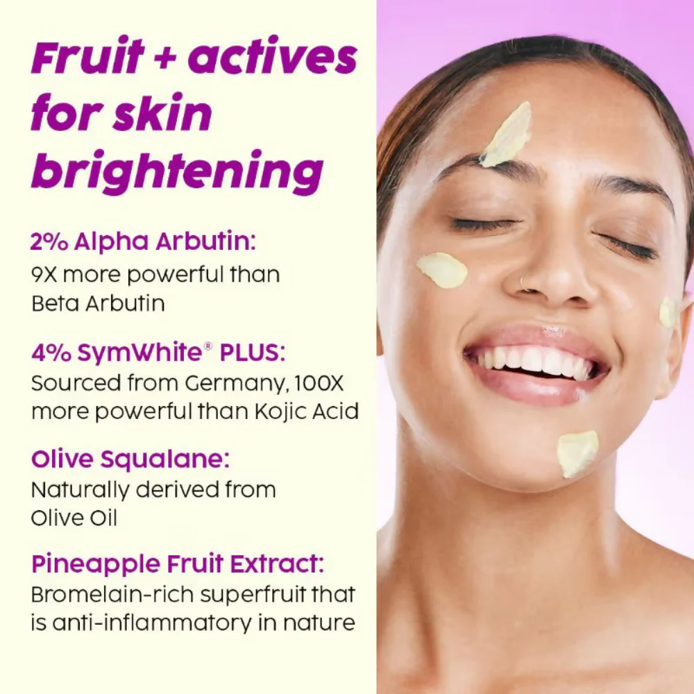 PLIX The Plant Fix 2% Alpha Arbutin Pineapple Moisturizer With SymWhite PLUS For Hyperpigmentation & Dark Spots - Image 6