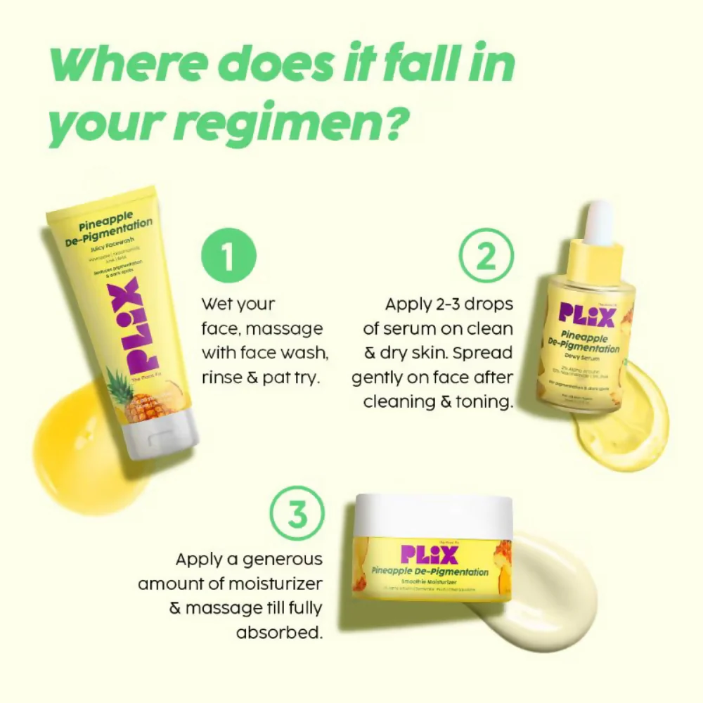 PLIX The Plant Fix 5% Pineapple Foaming Facewash - Image 5