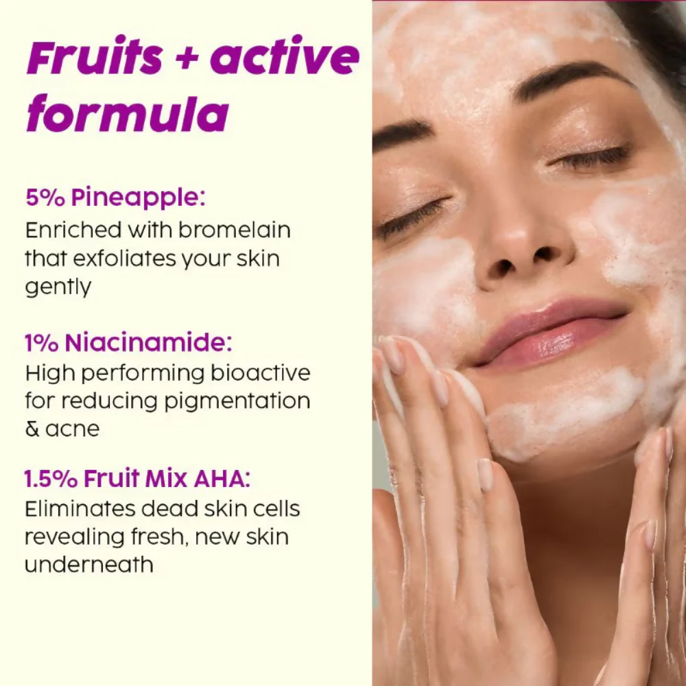 PLIX The Plant Fix 5% Pineapple Foaming Facewash - Image 6