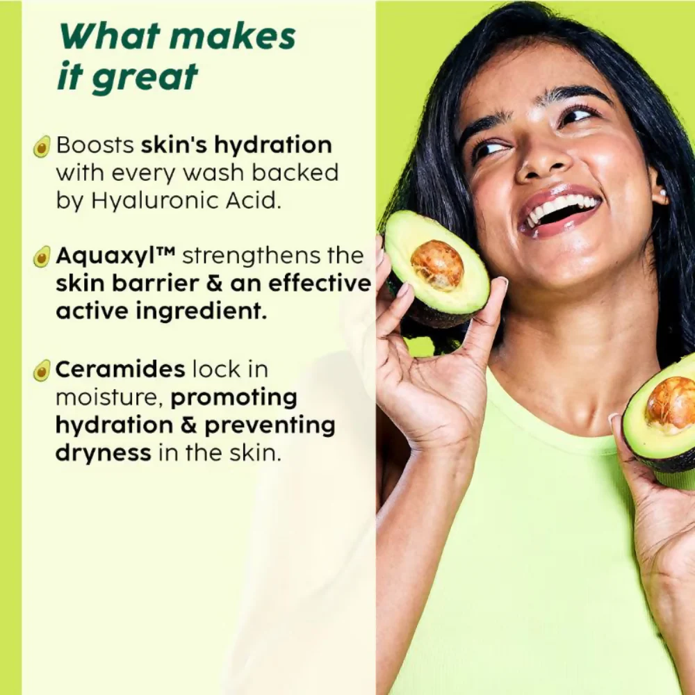 PLIX The Plant Fix Avocado Ceramide Moisture Rush Juicy Cleanser - Image 3