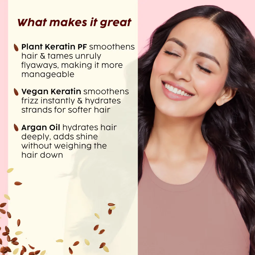 PLIX The Plant Fix Flaxseed Keratin Smoothening Anti-Frizz Serum - Image 5