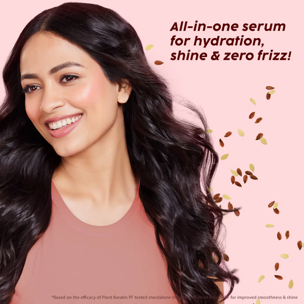 PLIX The Plant Fix Flaxseed Keratin Smoothening Anti-Frizz Serum - Image 7