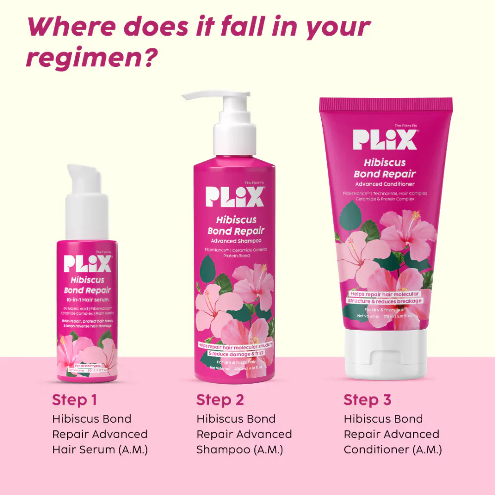 PLIX The Plant Fix Hibiscus Bond Repair 10-In-1 Hair Serum - Image 8