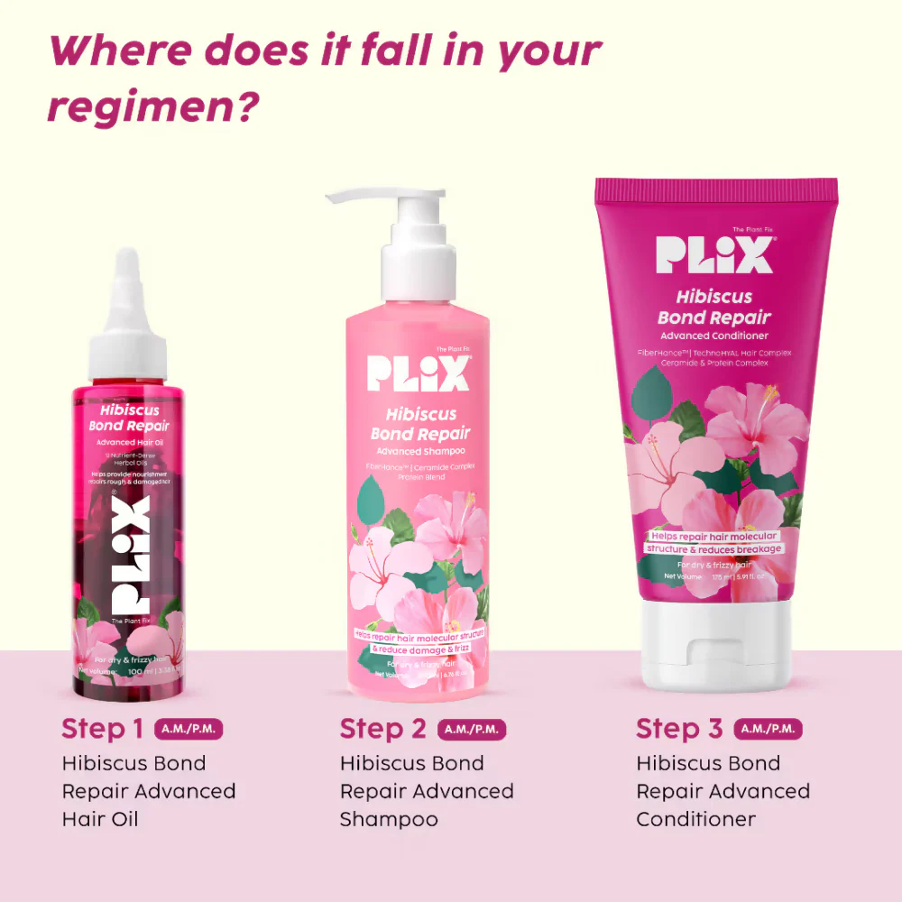 PLIX The Plant Fix Hibiscus Bond Repair Advanced Hair Oil - Image 6