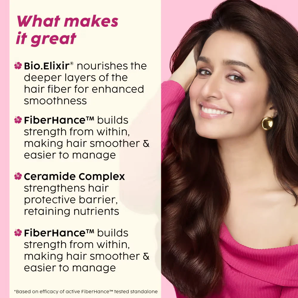 PLIX The Plant Fix Hibiscus Frizz Control Hair Serum + Bond Repair Advanced Shampoo - Image 6