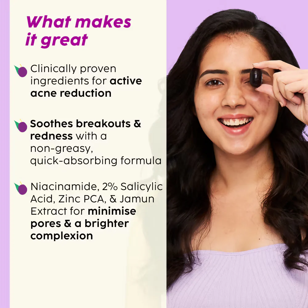 PLIX The Plant Fix - Jamun Active Acne Regime With Cleanser & Toner To Unclog Pores & Reduce Acne - Image 7