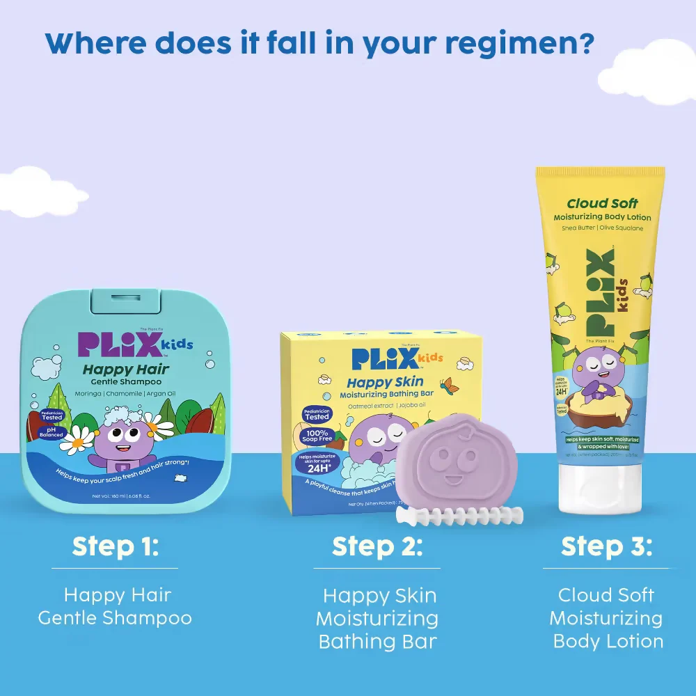 PLIX The Plant Fix Kids Happy Hair Gentle Shampoo & Bubble Splash Body Wash - Image 9