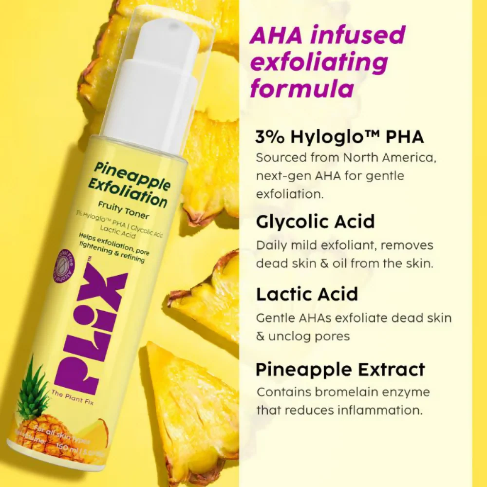 PLIX The Plant Fix Pineapple Depigmentation Regime With Fruity Toner & Cleanser - Image 5