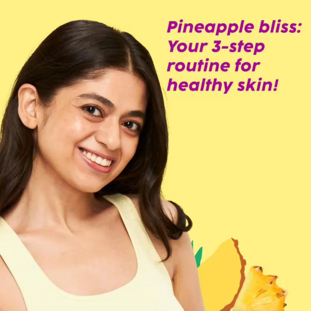 PLIX The Plant Fix Pineapple Depigmentation Regime With Toner, Cleanser & Moisturizer - Image 9