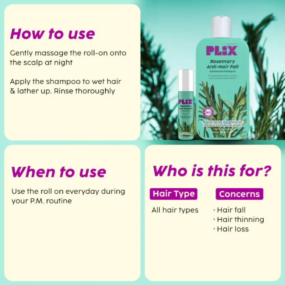 PLIX The Plant Fix Rosemary Anti Hairfall Advanced Kit - Image 4