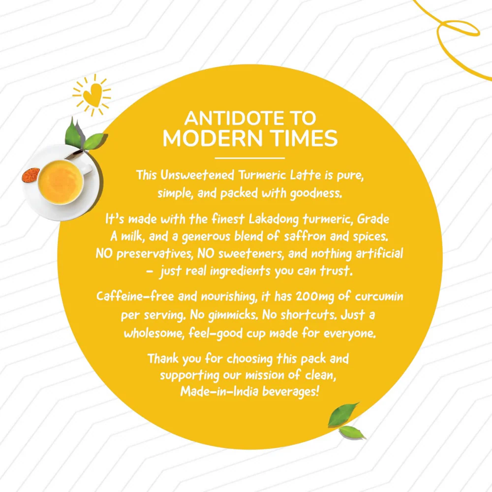 TeaFit AM/PM Wellness No Sugar Tea Premix - Ginger Tea & Turmeric Latte - Image 8