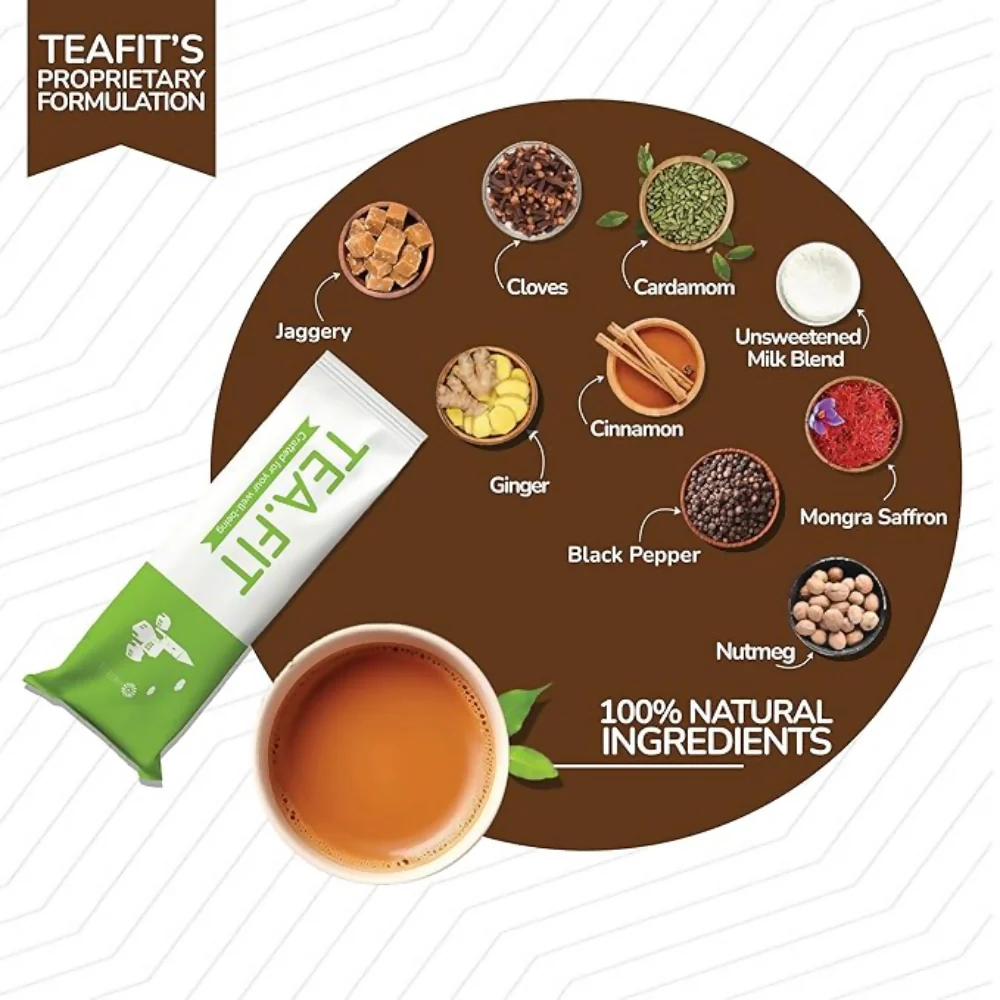 TeaFit Instant Jaggery Masala Tea Premix - Image 5