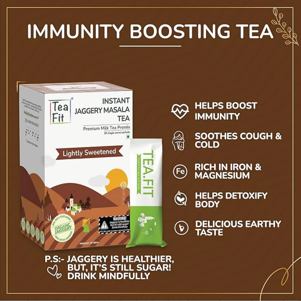 TeaFit Instant Jaggery Masala Tea Premix - Image 6