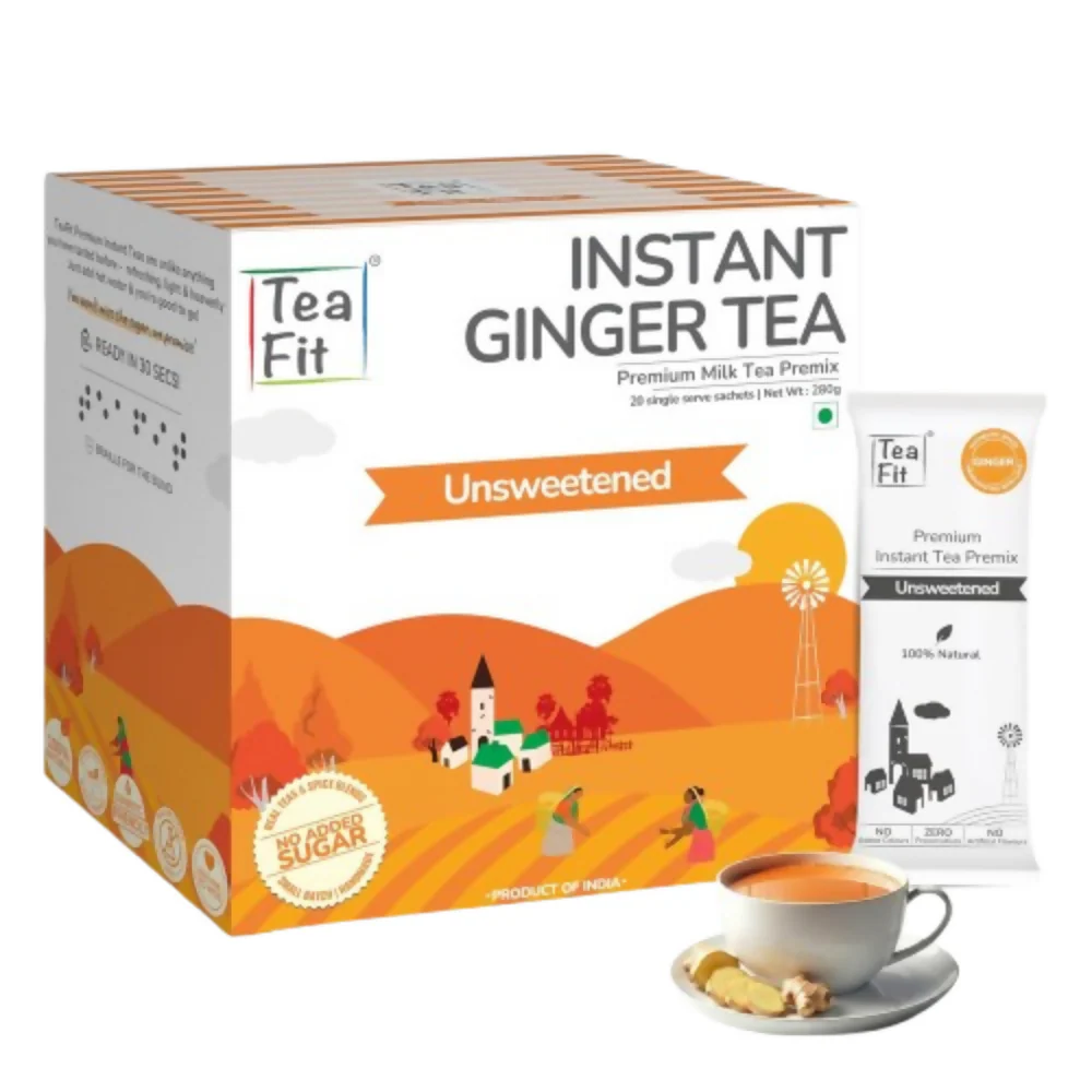 TeaFit No Sugar Instant Ginger Tea Premix - Image 2