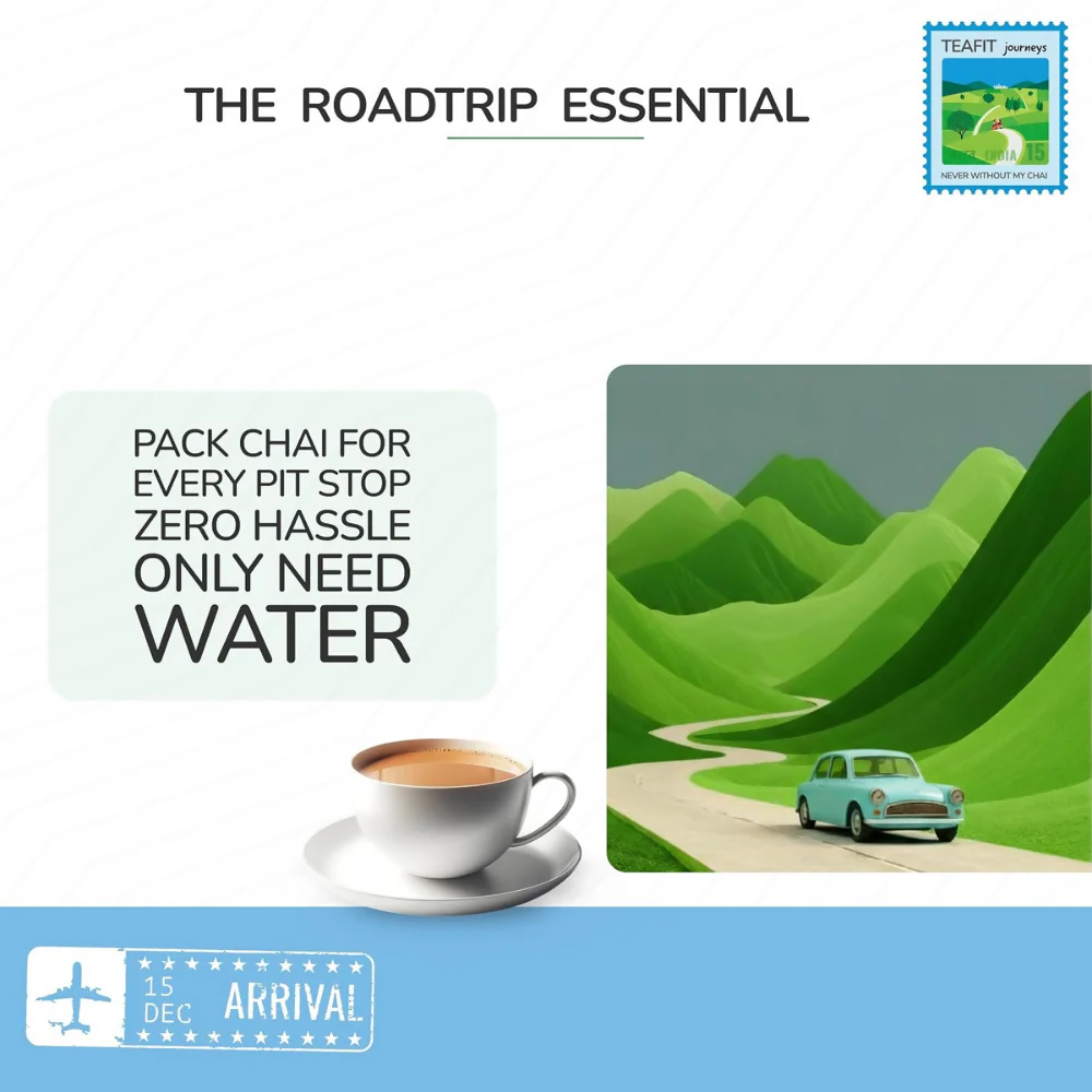 TeaFit No Sugar Instant Ginger Tea Premix - Travel Pack - Image 5