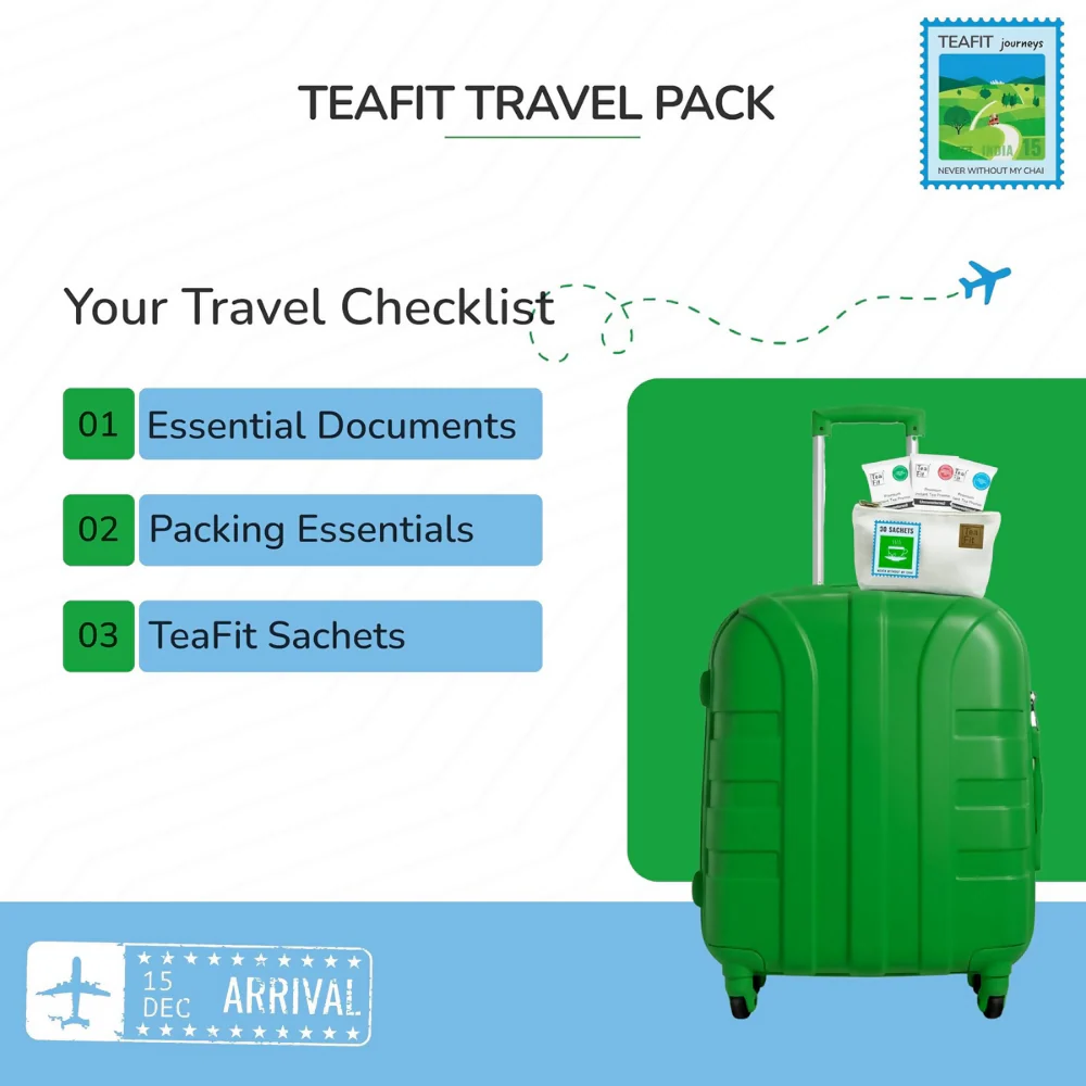 TeaFit No Sugar Instant Ginger Tea Premix - Travel Pack - Image 7