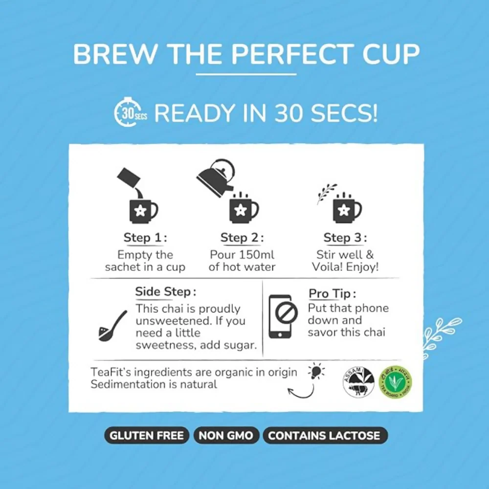 TeaFit Premium NO SUGAR Instant Lemongrass Tea Premix - Image 10