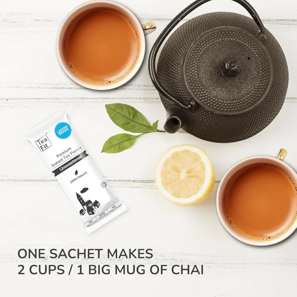 TeaFit Premium NO SUGAR Instant Lemongrass Tea Premix - Image 9
