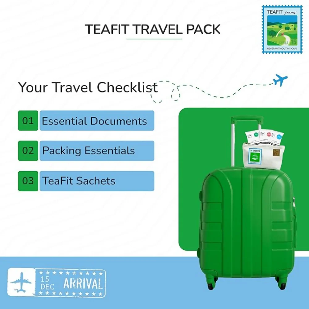 TeaFit Premium NO SUGAR Instant Lemongrass Tea Premix - Travel Pack - Image 5