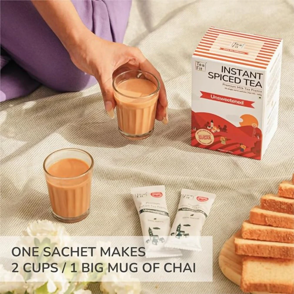 TeaFit Premium NO SUGAR Instant Masala Tea Premix - Image 9