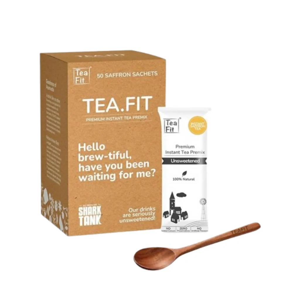 TeaFit Premium NO SUGAR Instant Saffron Tea Premix - Image 4