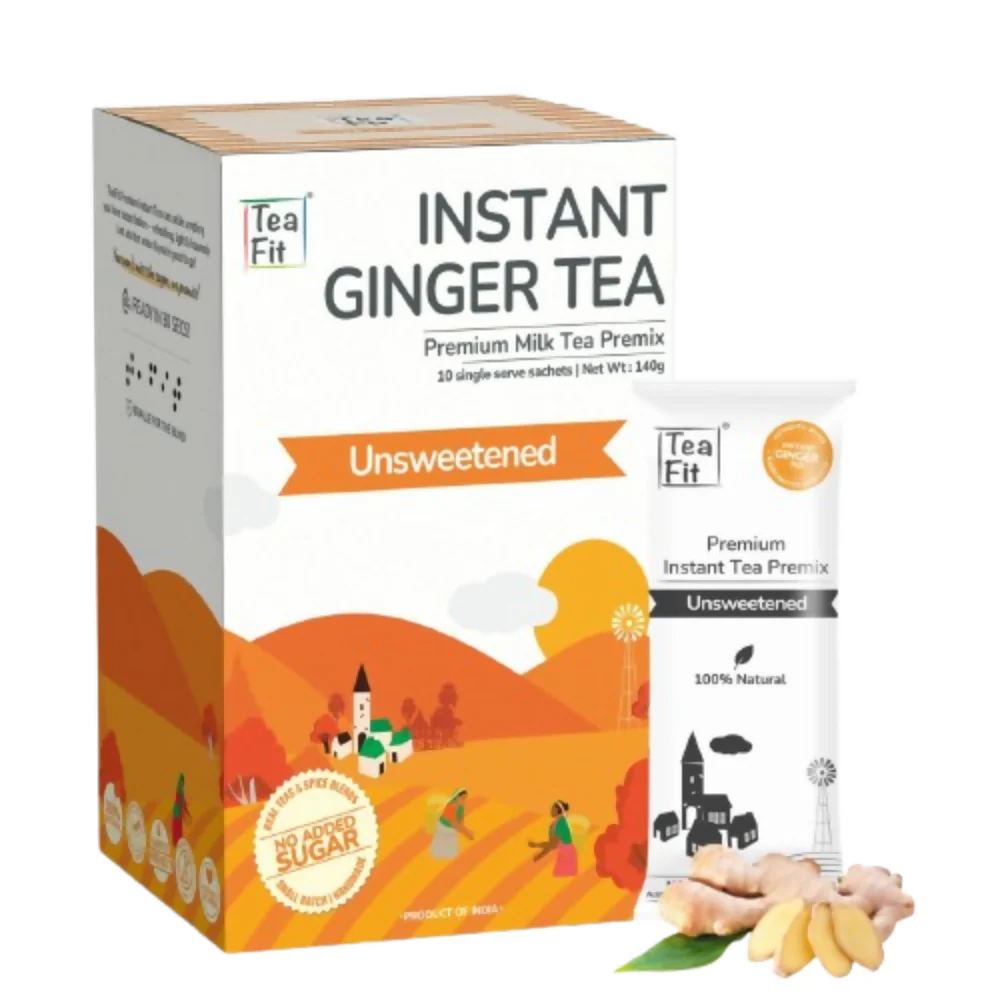 TeaFit Premium Zero Sugar Instant Tea Premix - Masala & Ginger - Image 3